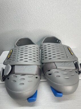 Active Tools Unisex Size M7 W9 Adjustable Toe Strap Rowing Shoes Eva Foam Grey